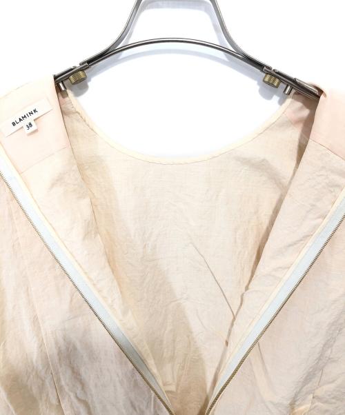 BLAMINK（ブラミンク）BLAMINK (ブラミンク) コットンリネンノースリーブブラウス　7921-230-0198 アイボリー サイズ:38の古着・服飾アイテム
