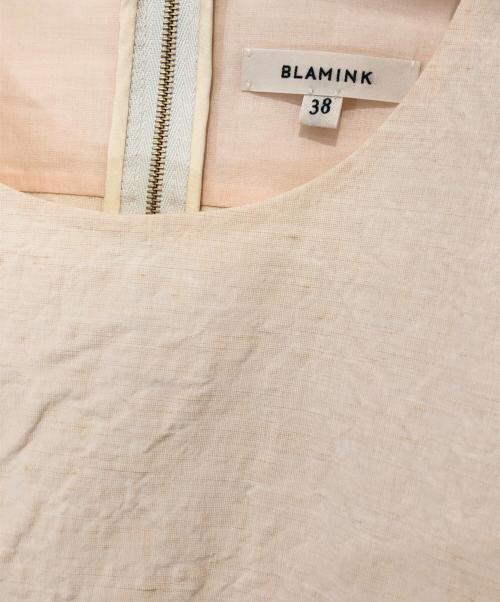 BLAMINK（ブラミンク）BLAMINK (ブラミンク) コットンリネンノースリーブブラウス　7921-230-0198 アイボリー サイズ:38の古着・服飾アイテム