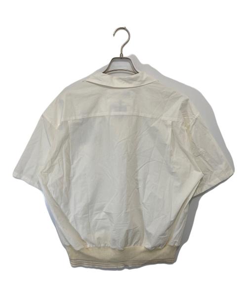 DAIRIKU（ダイリク）DAIRIKU (ダイリク) EMBROIDARY H-S RIB SHIRT（エンブロイダリー ハーフスリーブリブシャツ）　25SS SHT11 ホワイト サイズ:Mの古着・服飾アイテム