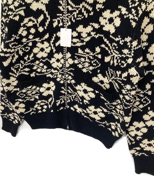 AROUSAL（アローサル）AROUSAL (アローサル) ジップカーディガン  COWICHAN CARDIGA  23FW-ASL-KT03 ブラック サイズ:Lの古着・服飾アイテム