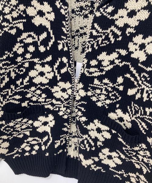 AROUSAL（アローサル）AROUSAL (アローサル) ジップカーディガン  COWICHAN CARDIGA  23FW-ASL-KT03 ブラック サイズ:Lの古着・服飾アイテム