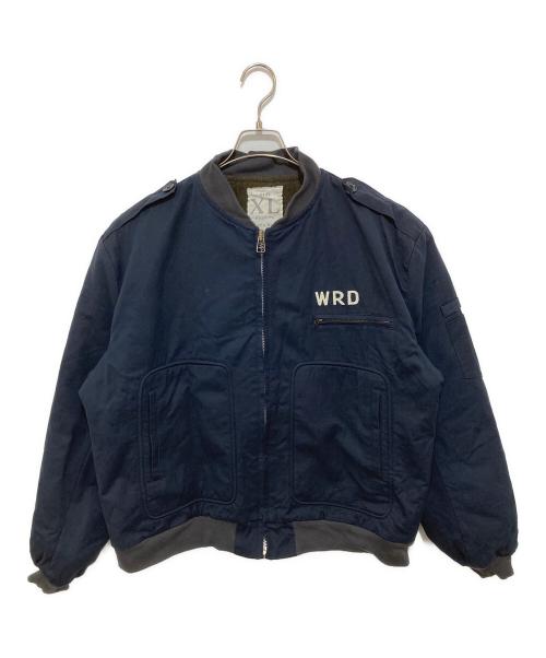WEIRDO（ウィアード）WEIRDO (ウィアード) PSYCHO FLAMES UTILITY JACKET　ユーティリティジャケット　バックプリントブルゾン　WRD-22-AW-02 ネイビー サイズ:XLの古着・服飾アイテム