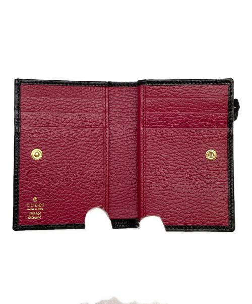 GUCCI(グッチ)（グッチ）GUCCI（グッチ） (グッチ) GGマーモントレザーウォレット ブラックの古着・服飾アイテム