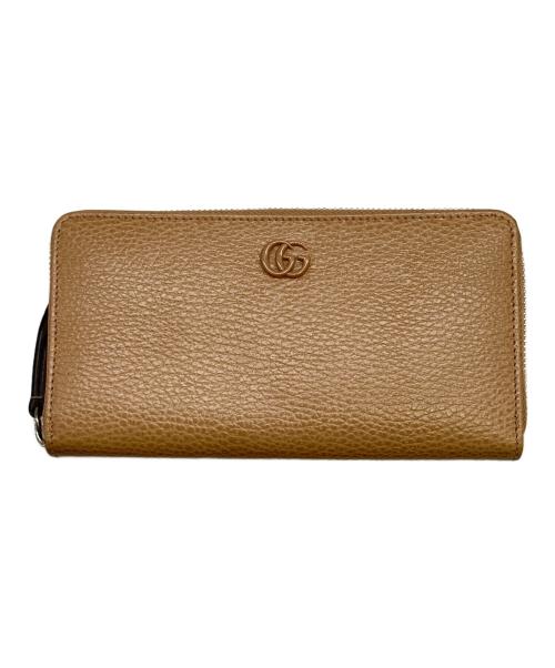 GUCCI(グッチ)（グッチ）GUCCI(グッチ) (グッチ) ラウンドファスナーウォレット ブラウンの古着・服飾アイテム