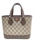 GUCCIグッチ）の古着「GG柄 2WAYショルダーバッグ 811716」｜ベージュ