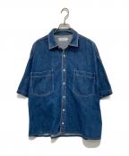 Graphpaperグラフペーパー）の古着「デニムシャツ」｜インディゴ