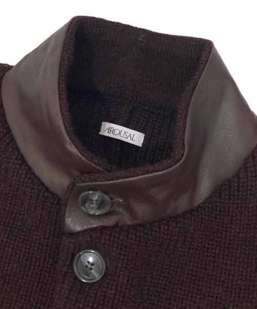 AROUSAL（アローサル）AROUSAL (アローサル) HOLY CARDIGAN(ホーリーカーディガン) 24FW-ASLKT04 レッド サイズ:3の古着・服飾アイテム