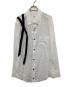 sulvam（サルバム）の古着「スリーブリボンシャツ」｜ホワイト