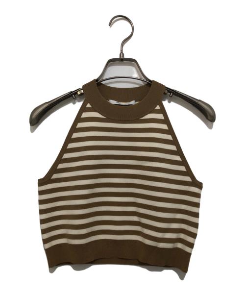 MaxMara（マックスマーラ）MaxMara (マックスマーラ) ノースリーブニットセットアップ ブラウン サイズ:Sの古着・服飾アイテム