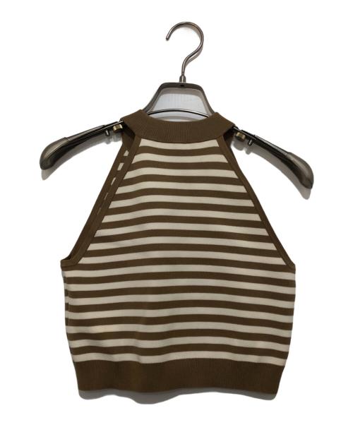 MaxMara（マックスマーラ）MaxMara (マックスマーラ) ノースリーブニットセットアップ ブラウン サイズ:Sの古着・服飾アイテム