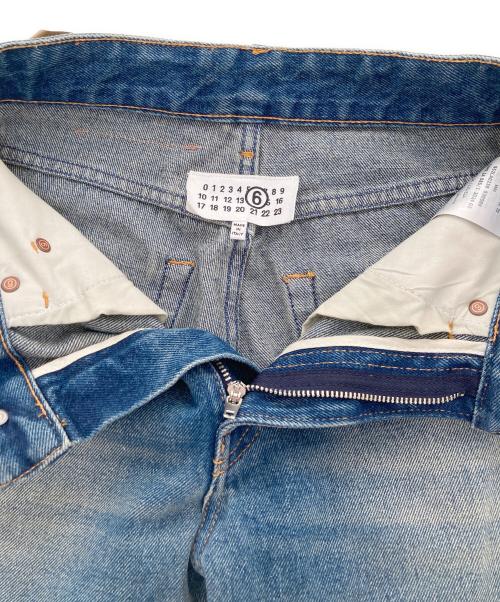 MM6 Maison Margiela（エムエムシックスメゾンマルジェラ）MM6 Maison Margiela (エムエムシックスメゾンマルジェラ) 5 POCKETS FLARE DENIM PANTS インディゴ サイズ:24の古着・服飾アイテム