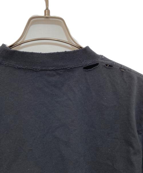 BALENCIAGA（バレンシアガ）BALENCIAGA (バレンシアガ) PLANET EARTHヴィンテージ加工Tシャツ ブラック サイズ:Mの古着・服飾アイテム