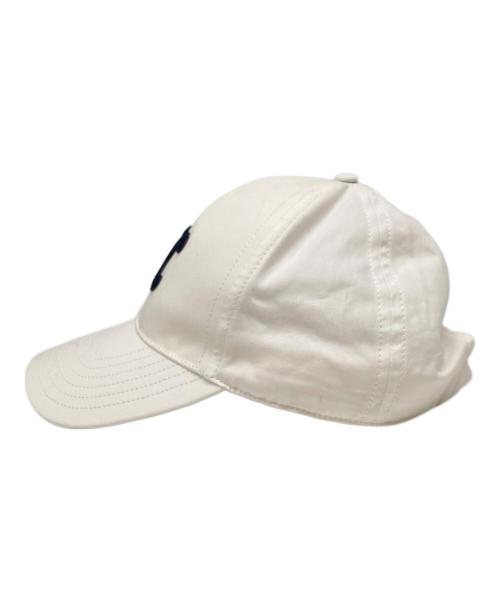 CELINE（セリーヌ）CELINE (セリーヌ) トリオンフキャップ ホワイト サイズ:M(56~60)の古着・服飾アイテム