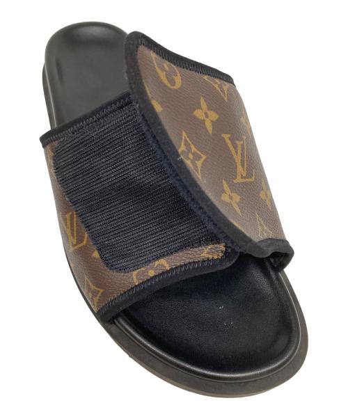 LOUIS VUITTON（ルイ ヴィトン）LOUIS VUITTON (ルイ ヴィトン) マイアミ・ミュール ブラウン×ブラック サイズ:10の古着・服飾アイテム