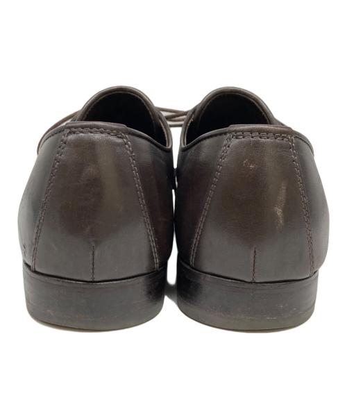 BOTTEGA VENETA（ボッテガベネタ）BOTTEGA VENETA (ボッテガベネタ) イントレチャート レザーシューズ ブラウン サイズ:42 1/2の古着・服飾アイテム