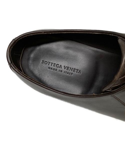 BOTTEGA VENETA（ボッテガベネタ）BOTTEGA VENETA (ボッテガベネタ) イントレチャート レザーシューズ ブラウン サイズ:42 1/2の古着・服飾アイテム