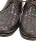 中古・古着 BOTTEGA VENETA (ボッテガベネタ) イントレチャート レザーシューズ ブラウン サイズ:42 1/2：18000円