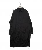 Y'sワイズ）の古着「ロングシャツ」｜ブラック