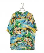Sun Surfサンサーフ）の古着「ALOHA UNIVERSAL WORLD アロハシャツ　M32112」｜ブルー