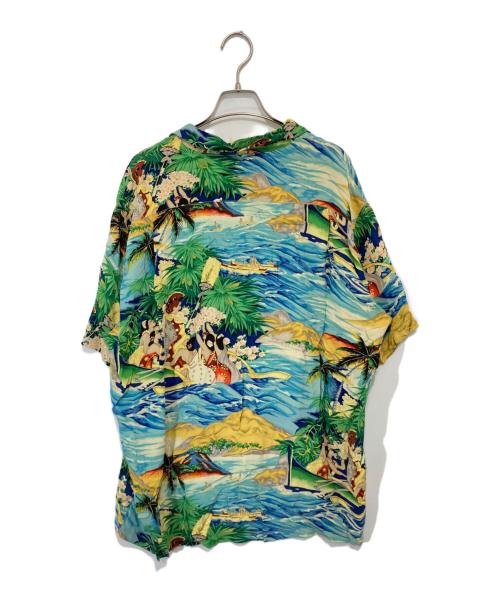 Sun Surf（サンサーフ）Sun Surf (サンサーフ) ALOHA UNIVERSAL WORLD アロハシャツ　M32112 ブルー サイズ:Mの古着・服飾アイテム