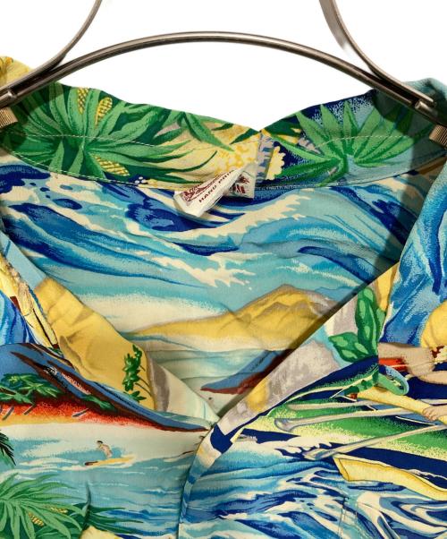 Sun Surf（サンサーフ）Sun Surf (サンサーフ) ALOHA UNIVERSAL WORLD アロハシャツ　M32112 ブルー サイズ:Mの古着・服飾アイテム