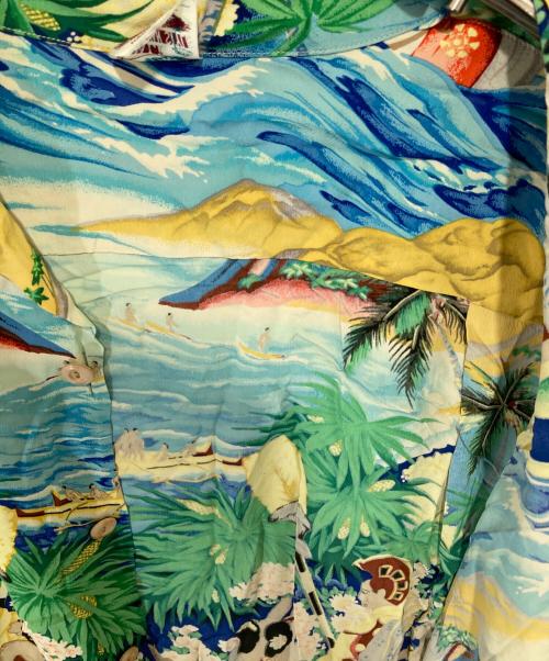 Sun Surf（サンサーフ）Sun Surf (サンサーフ) ALOHA UNIVERSAL WORLD アロハシャツ　M32112 ブルー サイズ:Mの古着・服飾アイテム