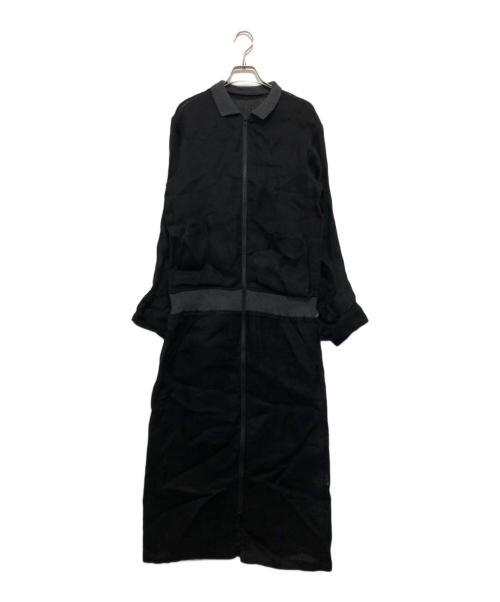 YOHJI YAMAMOTO（ヨウジヤマモト）YOHJI YAMAMOTO (ヨウジヤマモト) リネンワンピース ブラック サイズ:2の古着・服飾アイテム