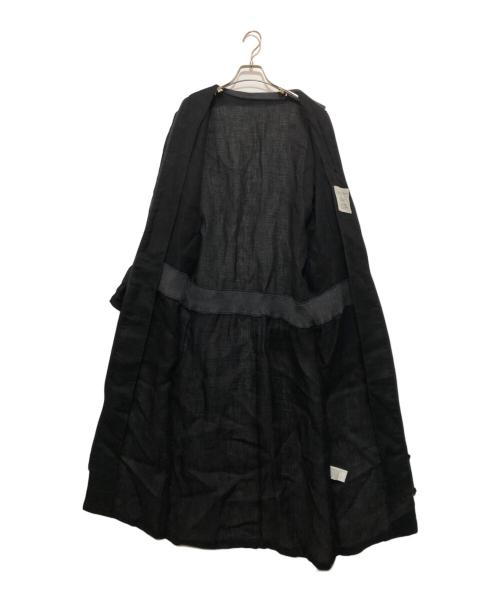 YOHJI YAMAMOTO（ヨウジヤマモト）YOHJI YAMAMOTO (ヨウジヤマモト) リネンワンピース ブラック サイズ:2の古着・服飾アイテム