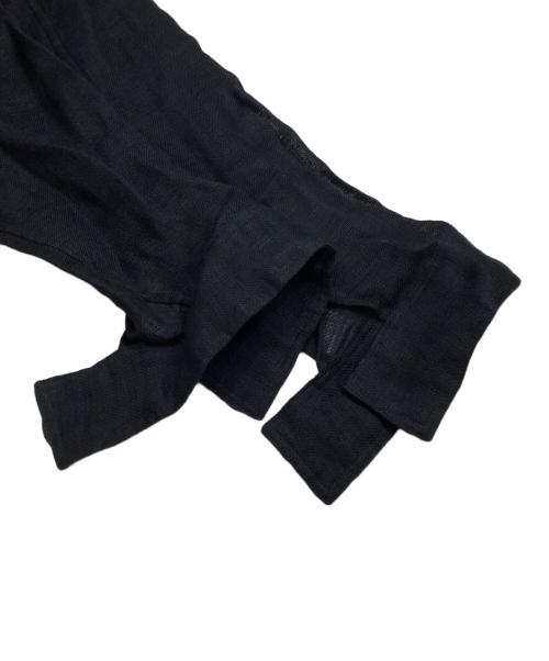 YOHJI YAMAMOTO（ヨウジヤマモト）YOHJI YAMAMOTO (ヨウジヤマモト) リネンワンピース ブラック サイズ:2の古着・服飾アイテム
