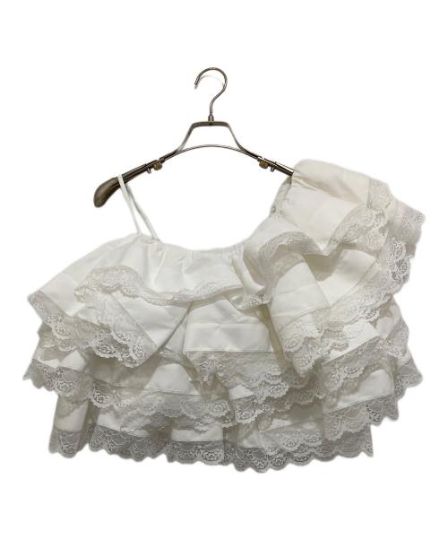 Bibiy.（ビビィ）Bibiy. (ビビィ) COLENNE BUSTIER TOP ホワイト サイズ:Fの古着・服飾アイテム