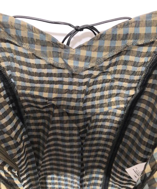 Ameri（アメリ）Ameri (アメリ) CHECK PUFF SLEEVE TOP　チェックパフスリーブトップ　0125104130620 グリーン サイズ:Sの古着・服飾アイテム