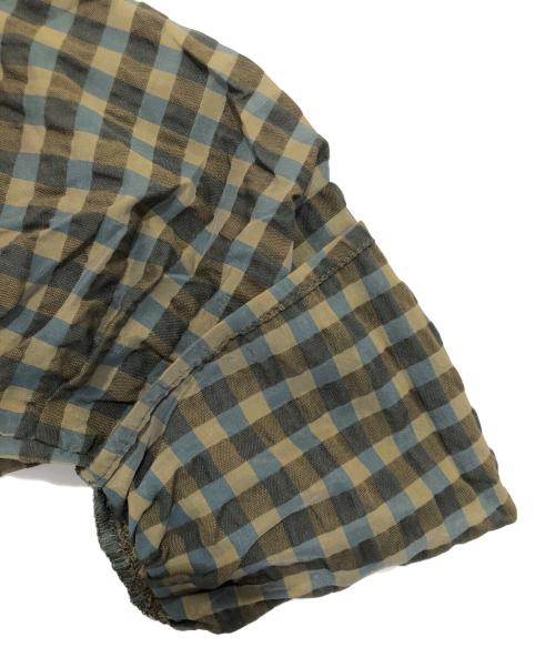 Ameri（アメリ）Ameri (アメリ) CHECK PUFF SLEEVE TOP　チェックパフスリーブトップ　0125104130620 グリーン サイズ:Sの古着・服飾アイテム