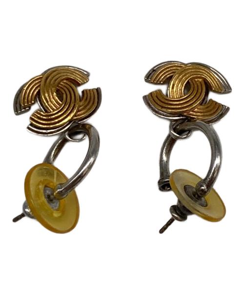 CHANEL（シャネル）CHANEL (シャネル) ダブルフープ/ココマークピアス シルバーの古着・服飾アイテム