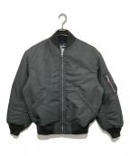 H BEAUTY&YOUTHエイチ ビューティー&ユース）の古着「OLMETEX社別注 MA-1ジャケット　1225-186-0132」｜グレー