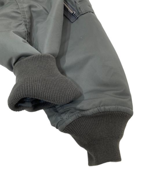 H BEAUTY&YOUTH（エイチ ビューティー&ユース）H BEAUTY&YOUTH (エイチ ビューティー&ユース) OLMETEX社別注 MA-1ジャケット　1225-186-0132 グレー サイズ:Sの古着・服飾アイテム