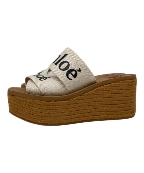 Chloe(クロエ)（クロエ）Chloe(クロエ) (クロエ) Woodyウェッジエスパドリーユ ベージュ サイズ:SIZE　37の古着・服飾アイテム