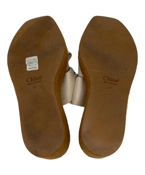 Chloe(クロエ)（クロエ）Chloe(クロエ) (クロエ) Woodyウェッジエスパドリーユ ベージュ サイズ:SIZE　37の古着・服飾アイテム