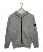 STONE ISLANDストーンアイランド）の古着「25SS Hooded Zip-Up Jacket（フーデッドジップアップジャケット）/ スウェットパーカー / K1S156100042 S0051 V0M64」｜グレー
