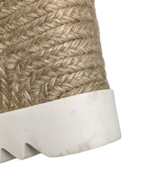 STELLA McCARTNEY（ステラマッカートニー）STELLA McCARTNEY (ステラマッカートニー) ガイア アルターマット ピープトゥ ウェッジソール ブラック サイズ:36の古着・服飾アイテム