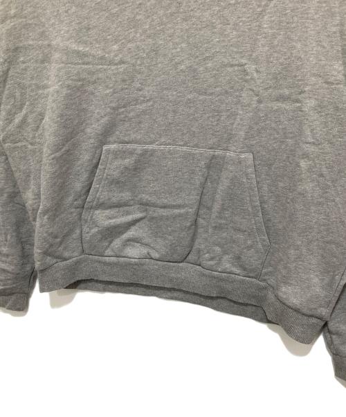 CELINE(セリーヌ)（セリーヌ）CELINE(セリーヌ) (セリーヌ) ロゴ フロッキープリント フーディ/プルオーバーパーカー/スウェットパーカー グレー サイズ:Lの古着・服飾アイテム