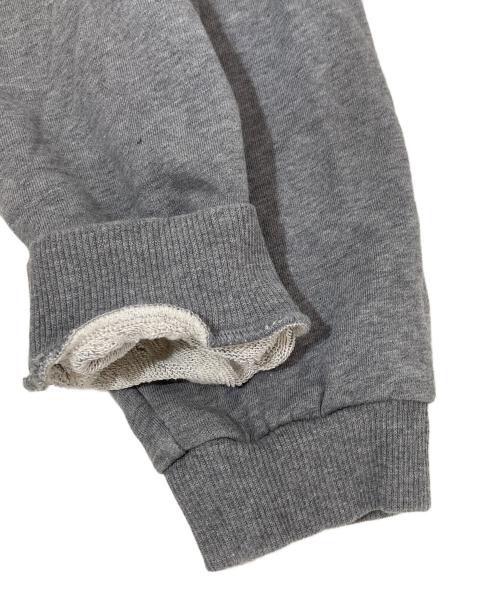 CELINE(セリーヌ)（セリーヌ）CELINE(セリーヌ) (セリーヌ) ロゴ フロッキープリント フーディ/プルオーバーパーカー/スウェットパーカー グレー サイズ:Lの古着・服飾アイテム