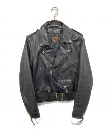 VANSON(バンソン)（バンソン）の古着「C2 ライダースジャケット/レザージャケット」｜ブラック