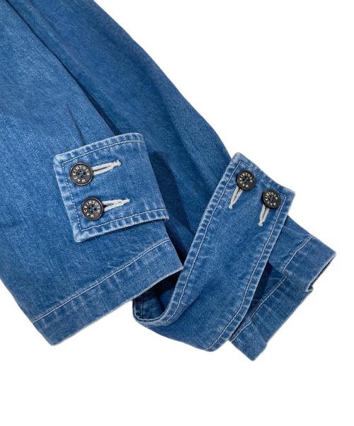 MACKINTOSH(マッキントッシュ)（マッキントッシュ）MACKINTOSH(マッキントッシュ) (マッキントッシュ) ハンビー ヴィンテージウォッシュジャパンデニムオーバーサイズドバルカラーコート/デニムコート インディゴ サイズ:34の古着・服飾アイテム