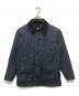 Barbour（バブアー）の古着「SL BEDALE PIN（スリム ビデイル ピンストライプ）オイルドジャケット　裏地ペイズリー柄　MWX0581NY71」｜ネイビー