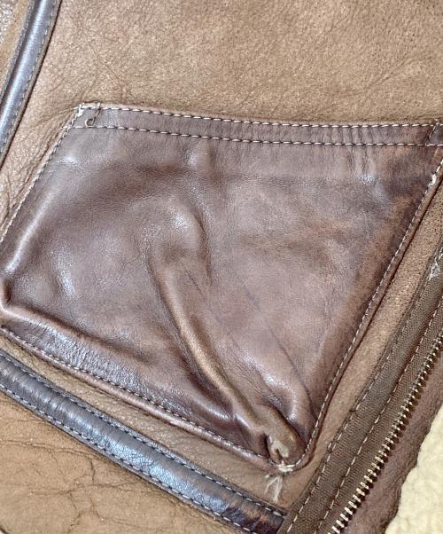 VANSON（バンソン）VANSON (バンソン) B-3ムートンジャケット / 大戦モデル ブラウン サイズ:38の古着・服飾アイテム