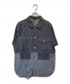 NIGEL CABOURNナイジェルケーボン）の古着「UTILITY SHIRTS S.S C/L DENIM（ユーティリティ シャツ デニム）　8020011501」｜インディゴ