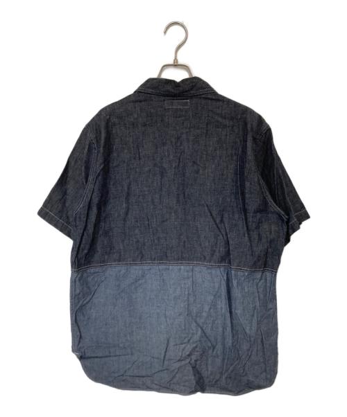 NIGEL CABOURN（ナイジェルケーボン）NIGEL CABOURN (ナイジェルケーボン) UTILITY SHIRTS S.S C/L DENIM（ユーティリティ シャツ デニム）　8020011501 インディゴ サイズ:50の古着・服飾アイテム