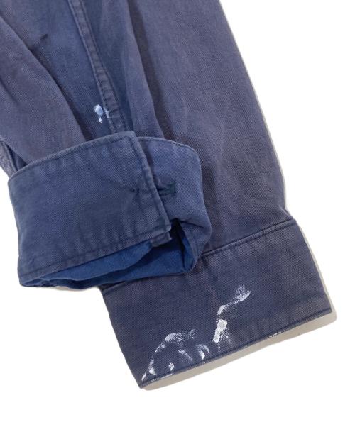 NEIGHBORHOOD（ネイバーフッド）NEIGHBORHOOD (ネイバーフッド) ペンキ加工 ワークジャケット カバーオール　161NYNH-JKM06 ネイビー サイズ:Lの古着・服飾アイテム