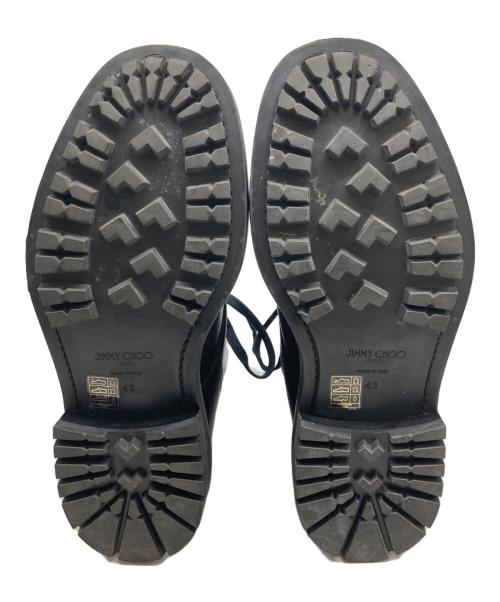 JIMMY CHOO（ジミーチュウ）JIMMY CHOO (ジミーチュウ) レースアップブーツ ブラック サイズ:43の古着・服飾アイテム