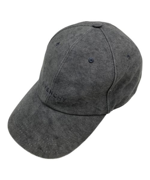 GIVENCHY（ジバンシィ）GIVENCHY (ジバンシィ) CURVED CAP W/LOGO グレーの古着・服飾アイテム